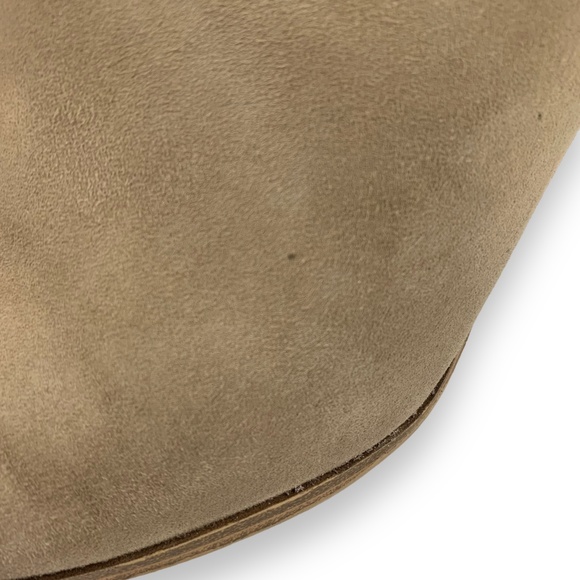 Steve Madden Taupe Suede Kaylah Pointed Toe Heeled Bootie - Picture 14 of 14